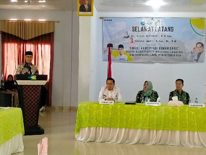 2 Tim Surveyor Tiba di RL, Bupati RL, Drs. Syamsul Effendi, MM Optimis RSUD Curup Raih Akreditasi